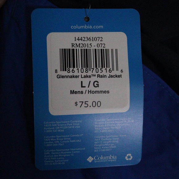 Columbia - Men's Glennaker Lake Jacket - Size: L - Picture 8 of 11